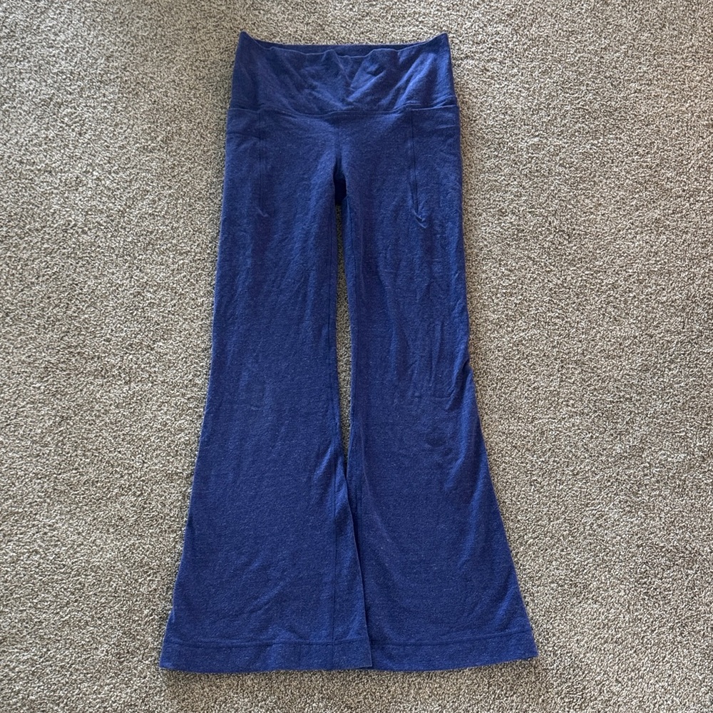 Purple Flared Yoga Pants